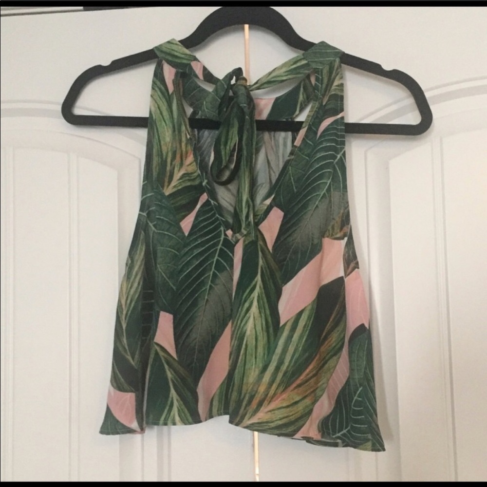 Show Me Your Mumu Mateo Tie Back Top- Peachy Palm - Picture 3 of 3